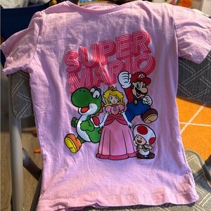 Super Mario Pink Short Sleeve Tee
